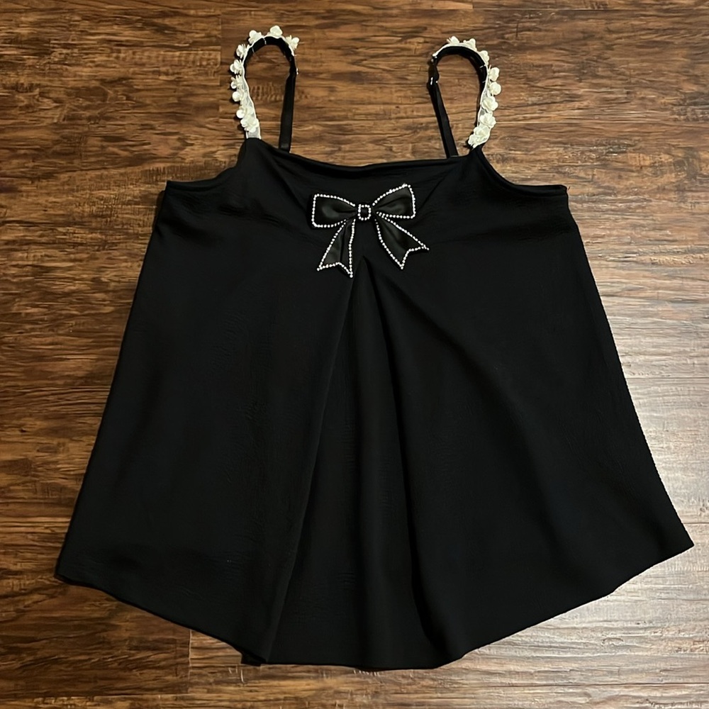 NWT Anthropologie Maeve Embellished Swing Tank Size Medium